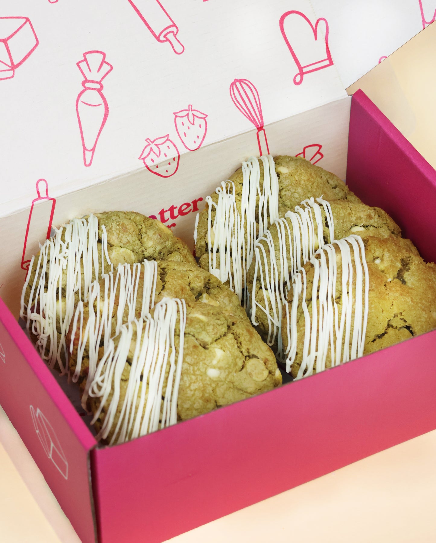 Matcha and White Chocolate Cookie Box