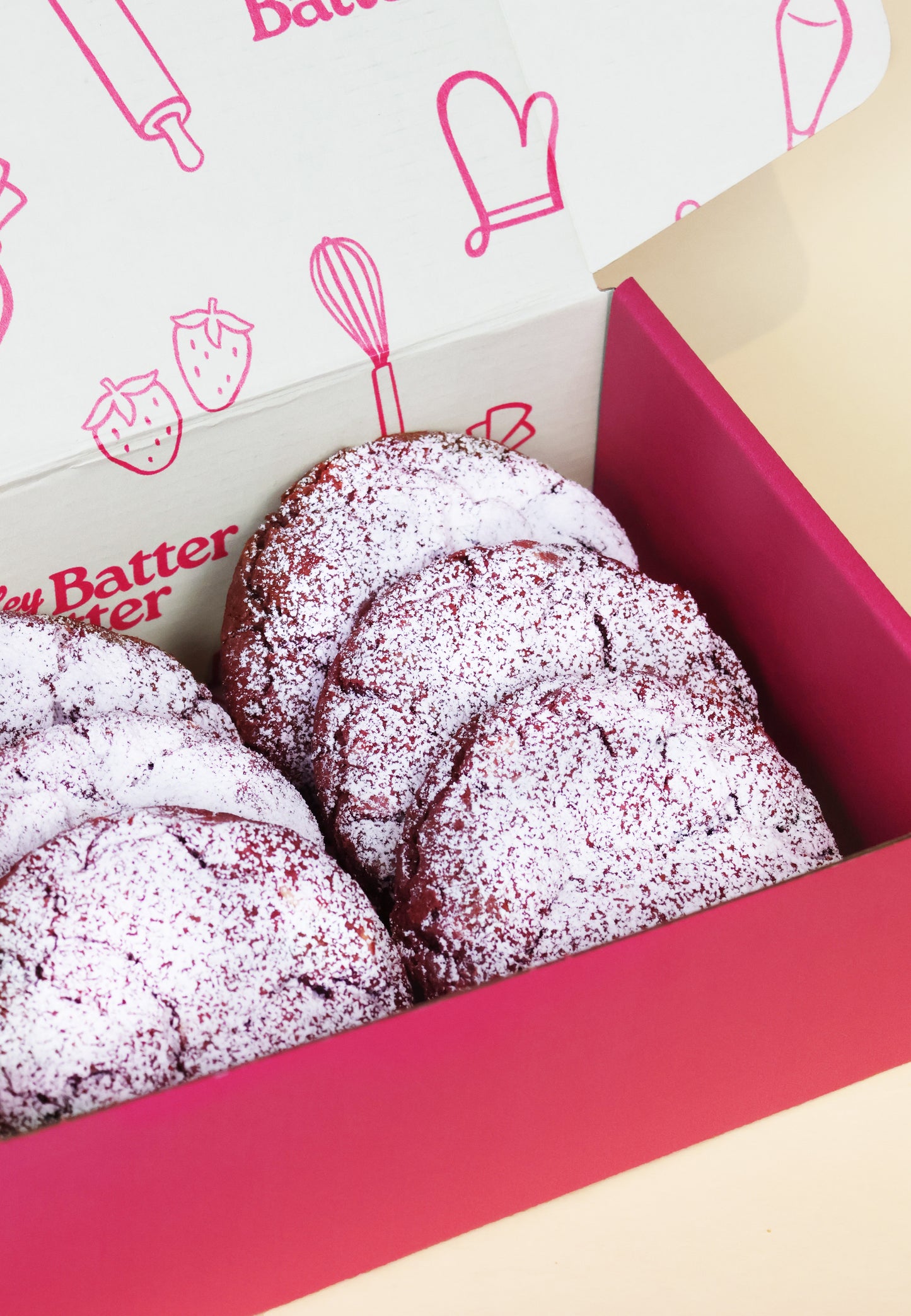 Red Velvet Cookie Box